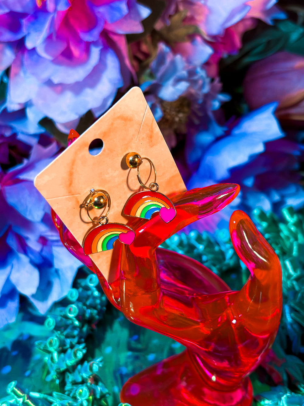 🌈✨ LAST PAIR – Handmade Pride Rainbow Earrings ✨🌈