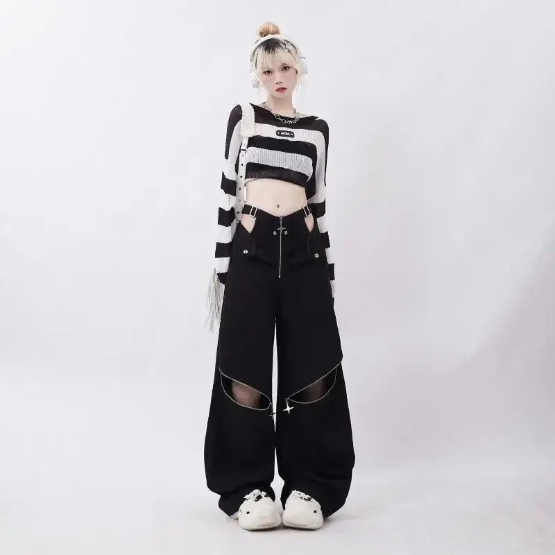 NAStech Denim Cut Out Pants