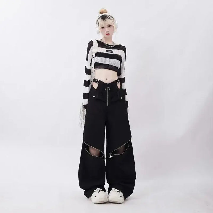 NAStech Denim Cut Out Pants