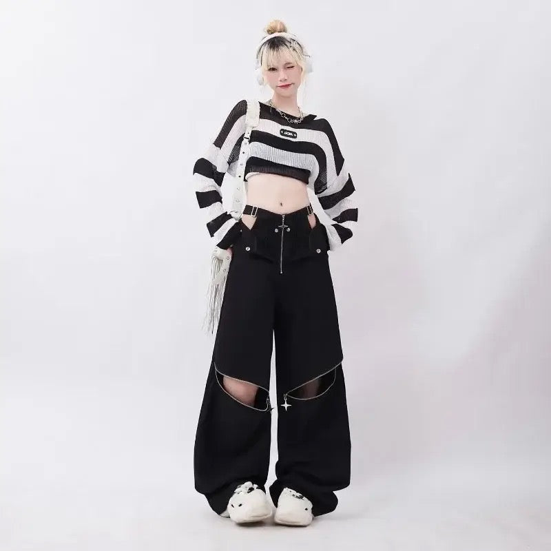 NAStech Denim Cut Out Pants