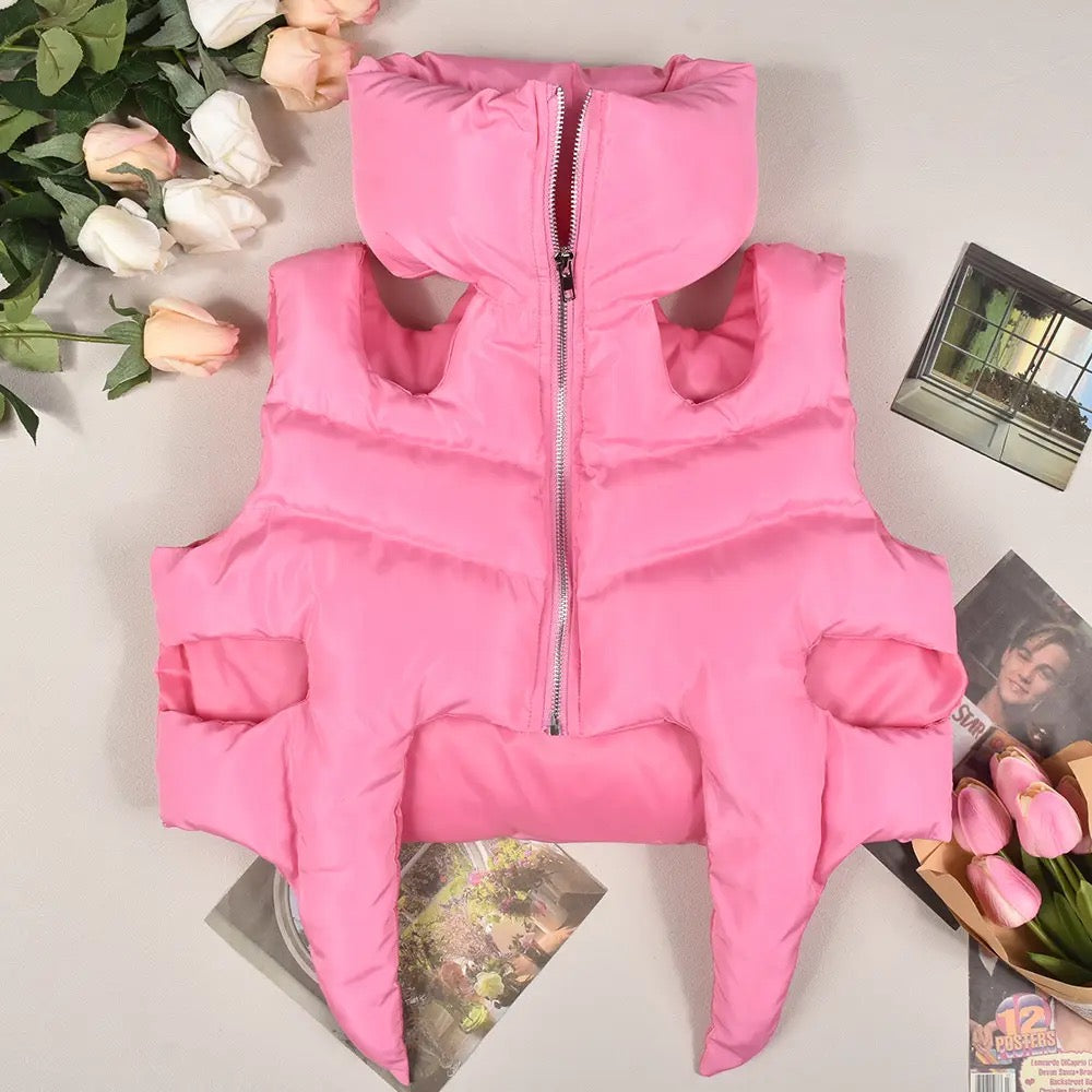 NAStech Cut out Puffer Top
