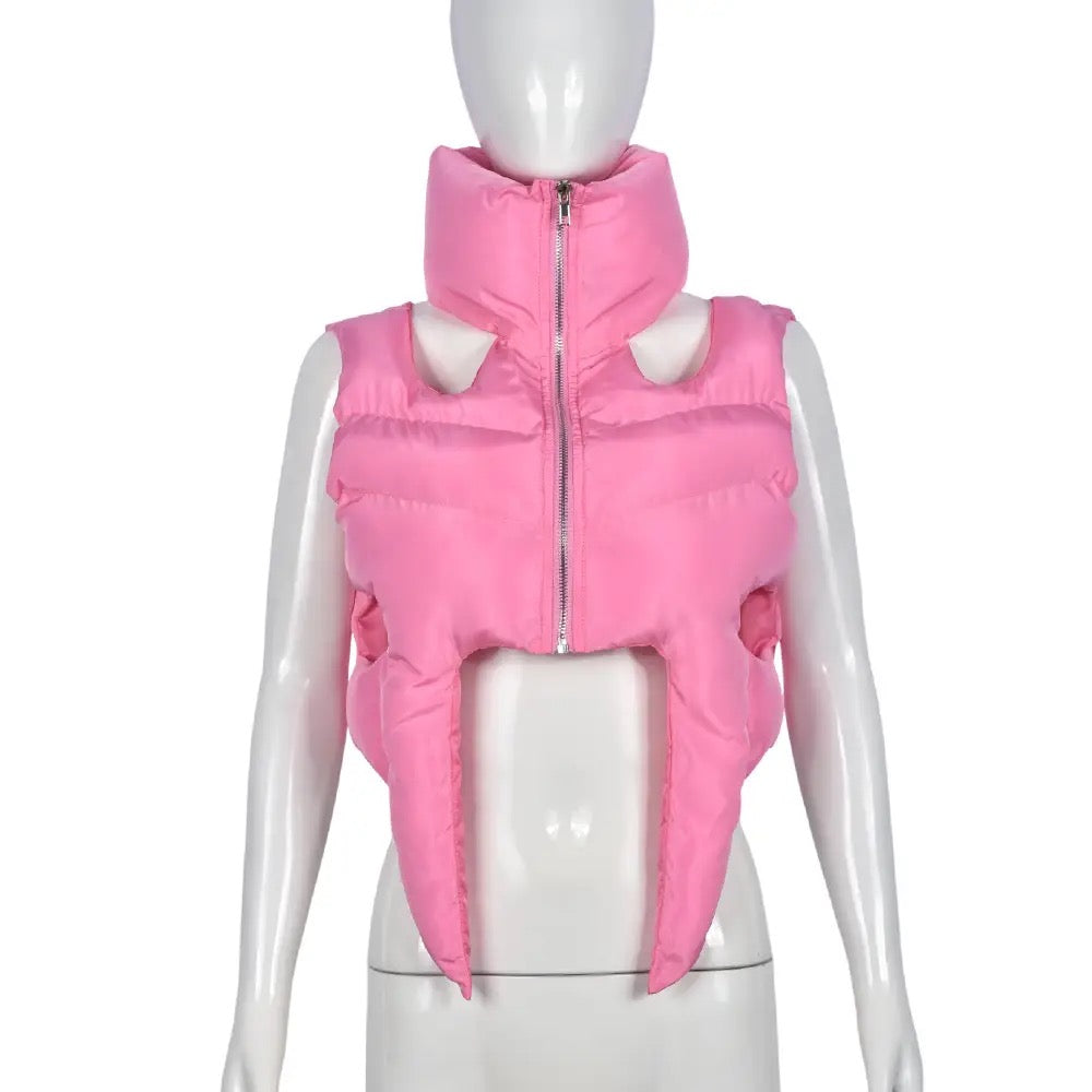 NAStech Cut out Puffer Top