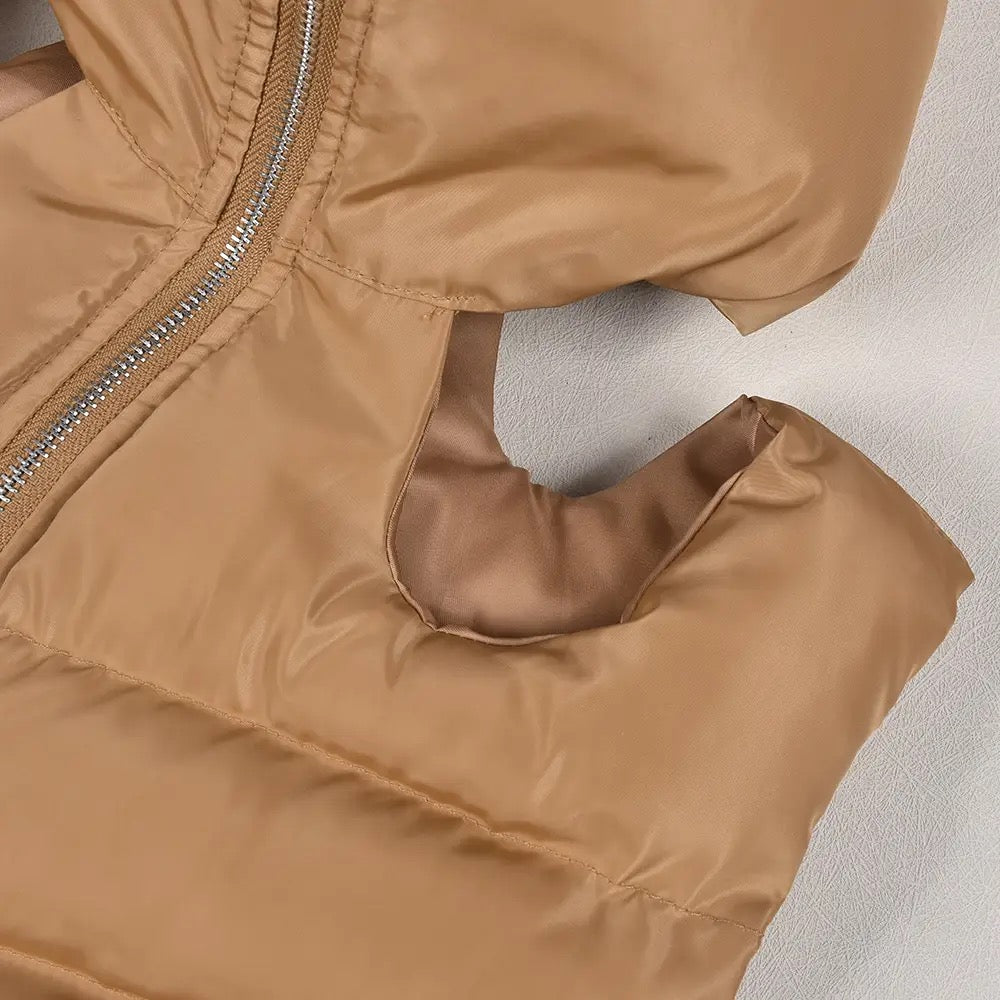 NAStech Cut out Puffer Top