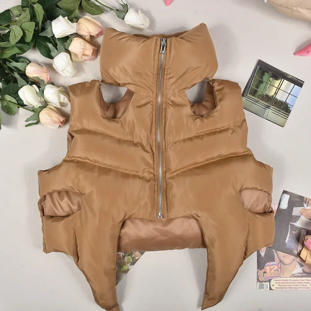 NAStech Cut out Puffer Top