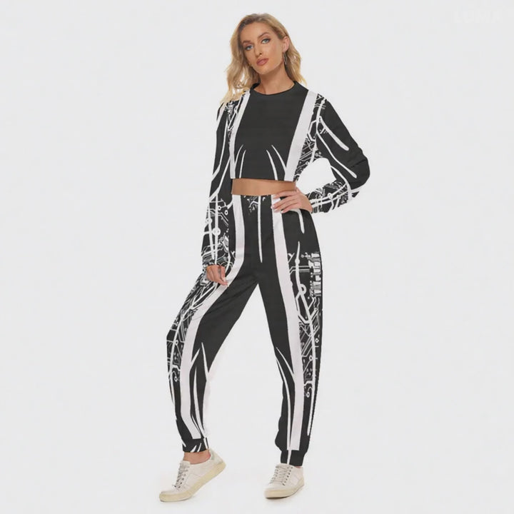 NAStech Crop Sweatshirt Suit