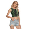 Streets of Tokyo Sleeveless Back Hollow Crop Top