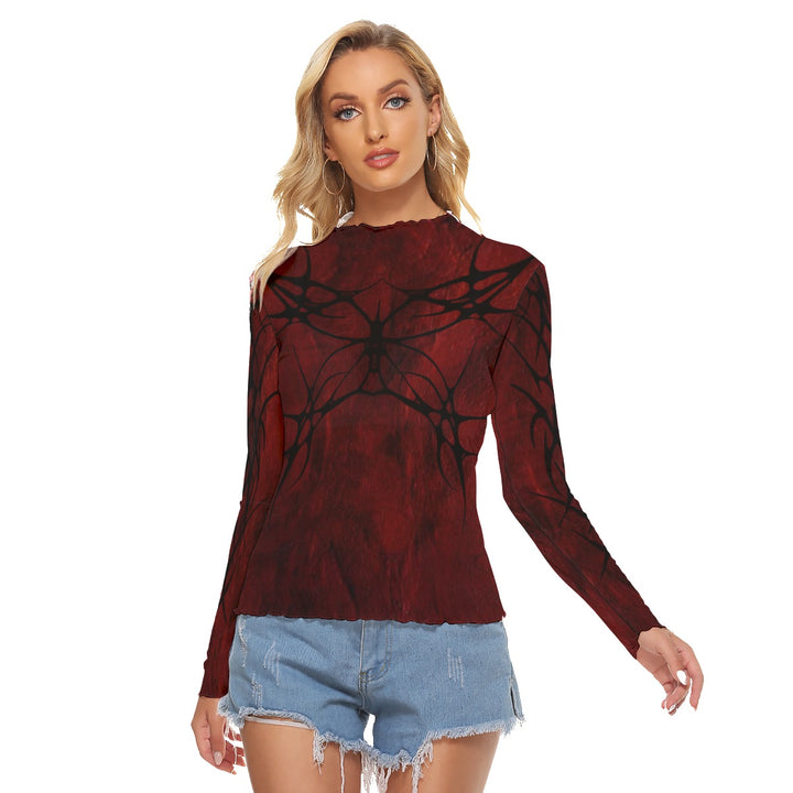 Red Rogue Mesh Top