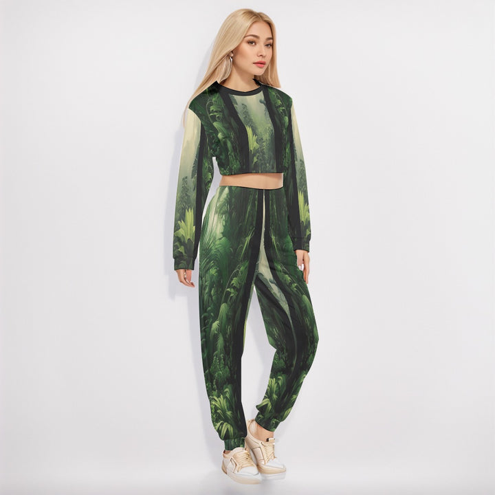 Streets of Tokyo Crop Sweatshirt Suit