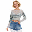 Into The Cold Mesh Crop Top