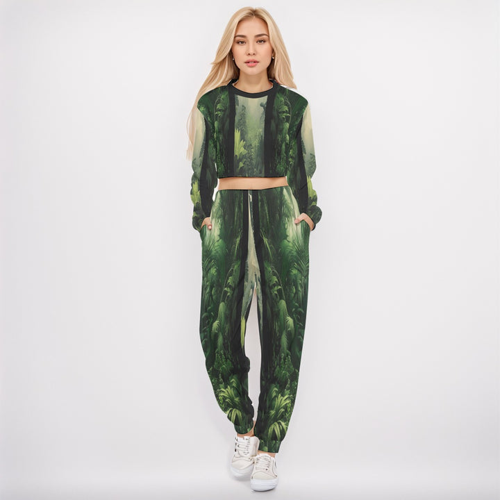 Streets of Tokyo Crop Sweatshirt Suit