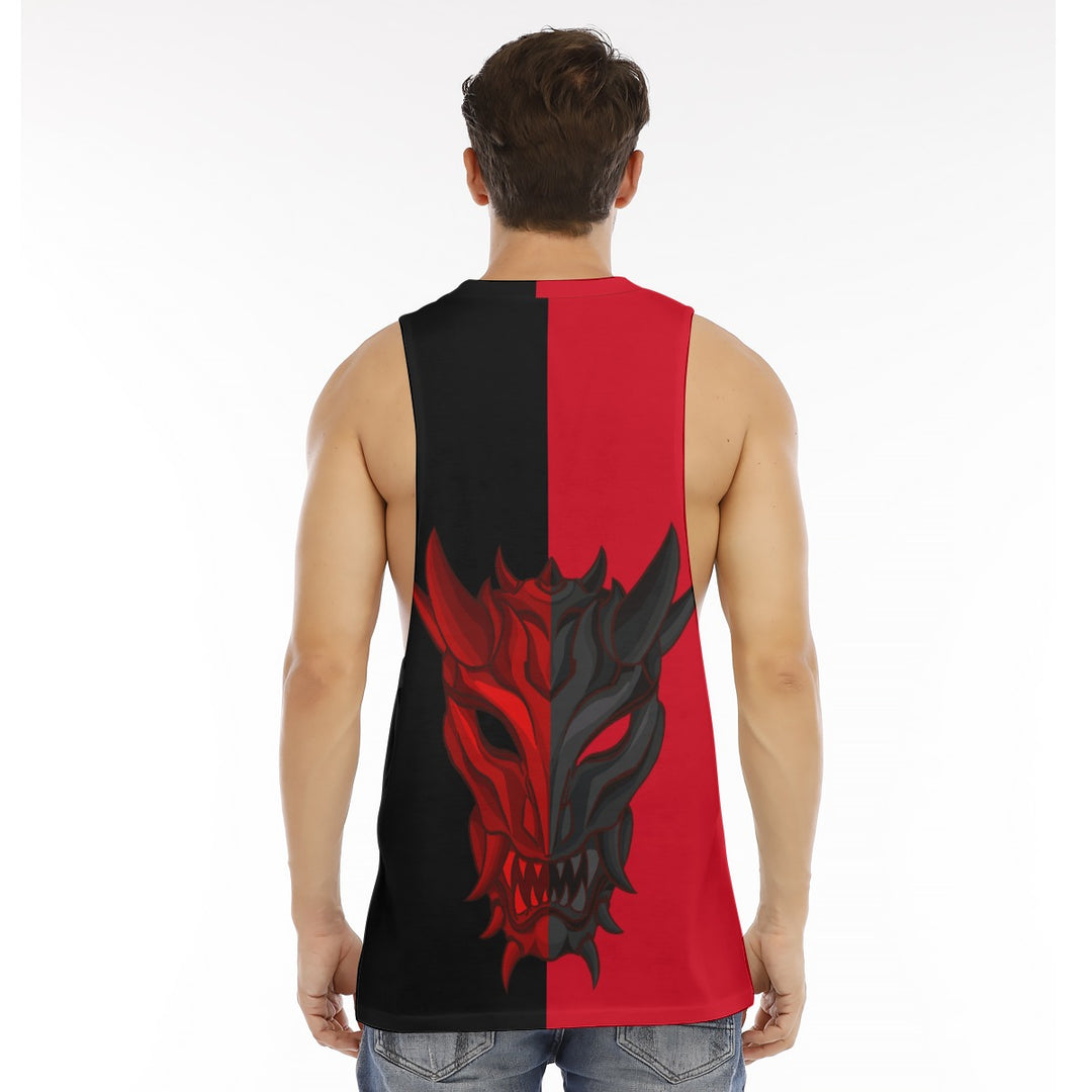 Animated Life O-neck Long Tank Top