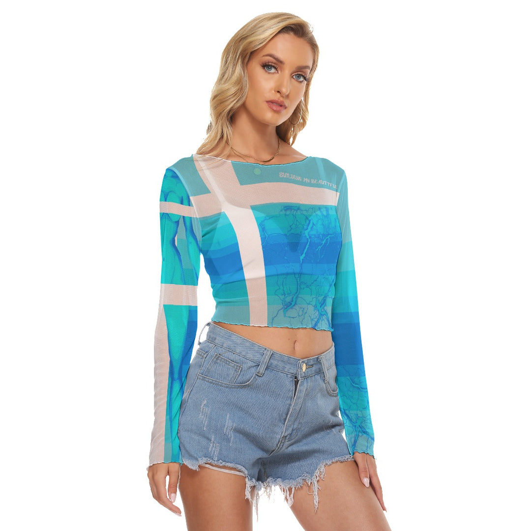 Animated Life Mesh Long Top