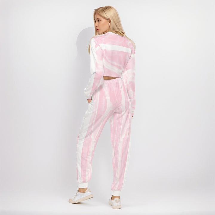 Sweet Side Crop Sweatshirt Suit