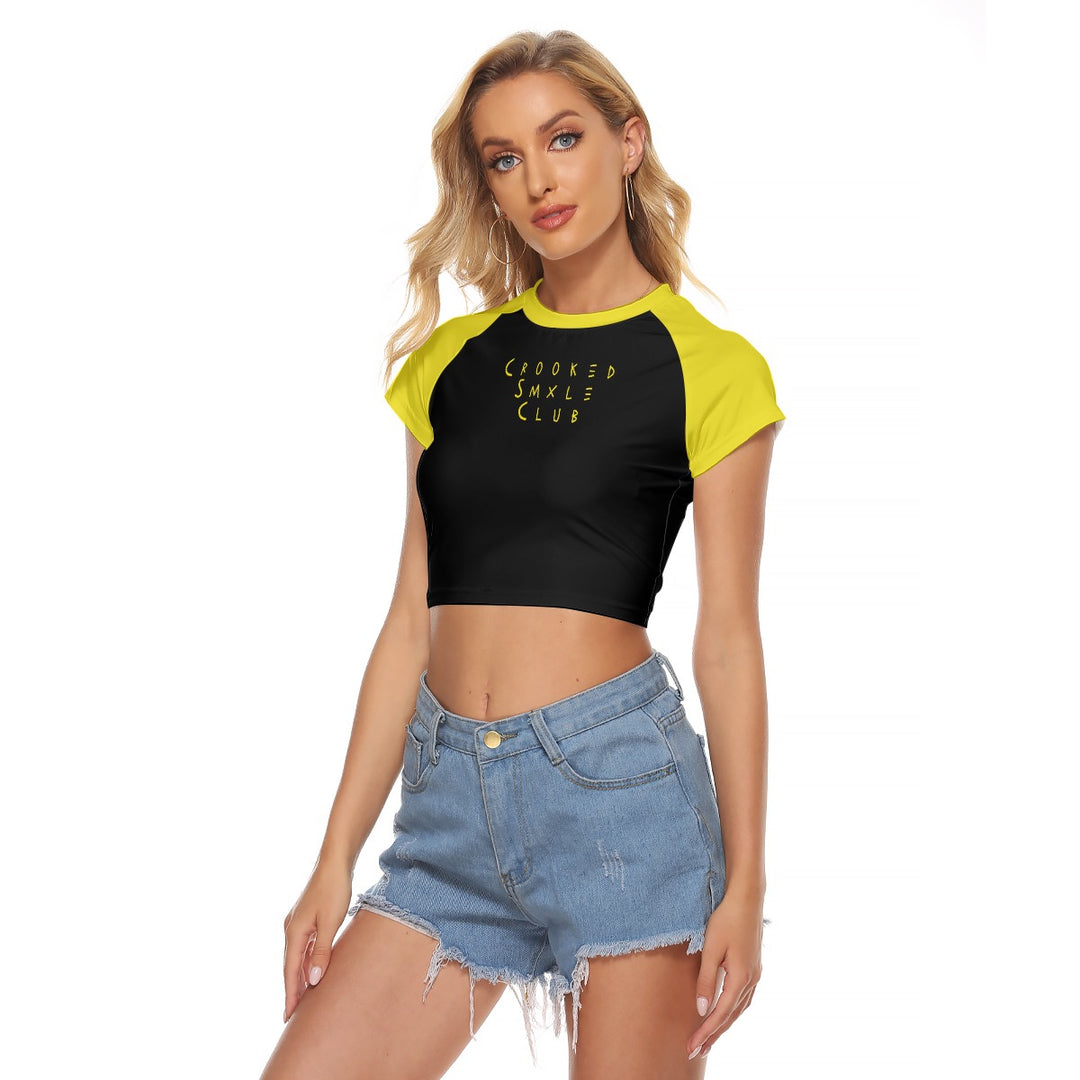 Crooked Smiles Club Crop Tee