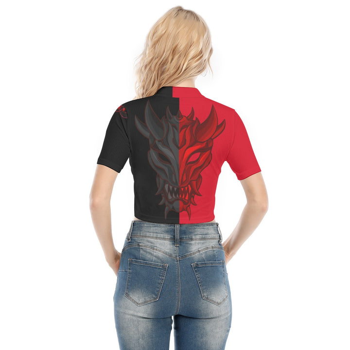 Animated Life T-shirt With Two-way Zipper