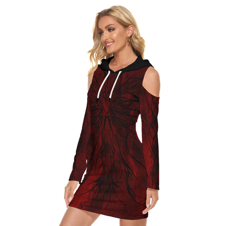 Red Rogue Hooded Dress