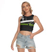 Animated Life Sleeveless Back Hollow Crop Top