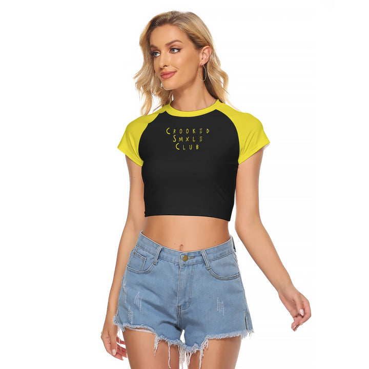 Crooked Smiles Club Crop Tee