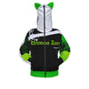 Animated Life Pullover Hoodie With Zipper Closure