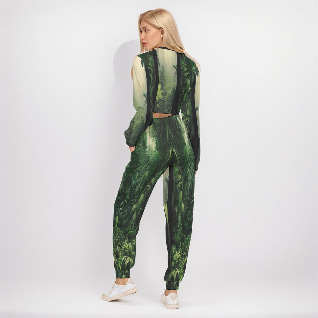 Streets of Tokyo Crop Sweatshirt Suit