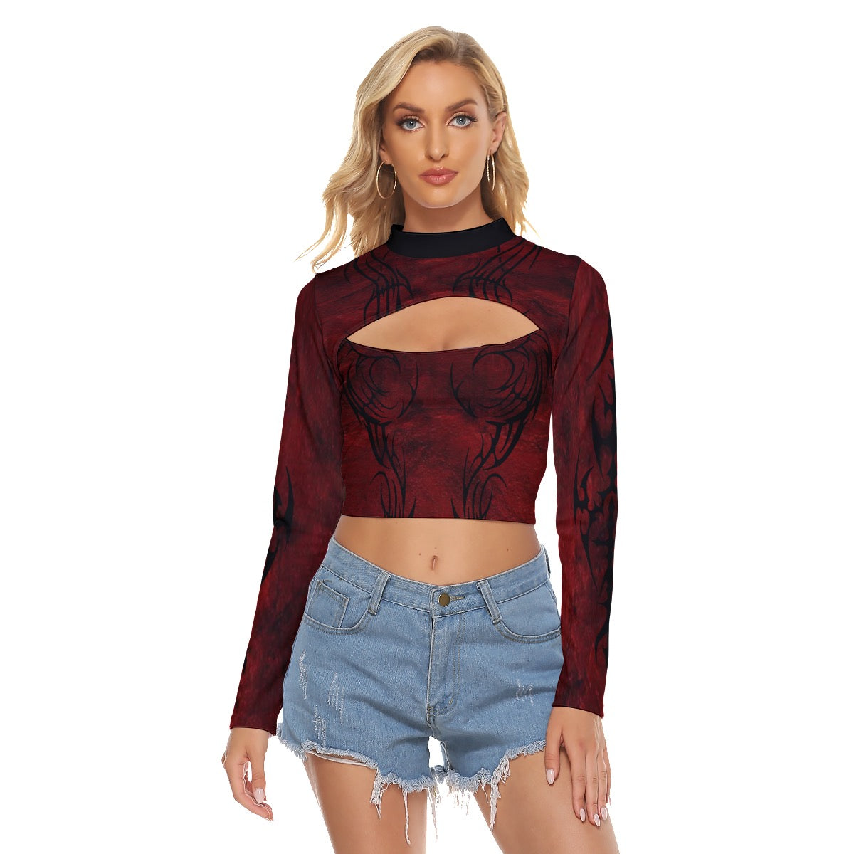 Red Rogue Cut Out Top