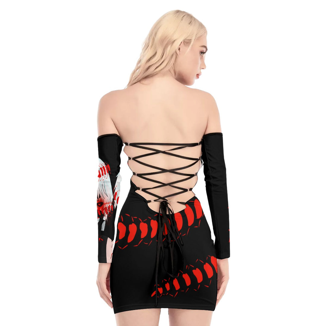 Animated Life Short Backless dress