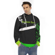 Animated Life Hoodie With Placket Double Zipper