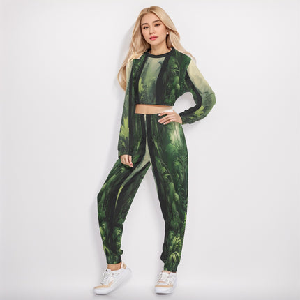 Streets of Tokyo Crop Sweatshirt Suit