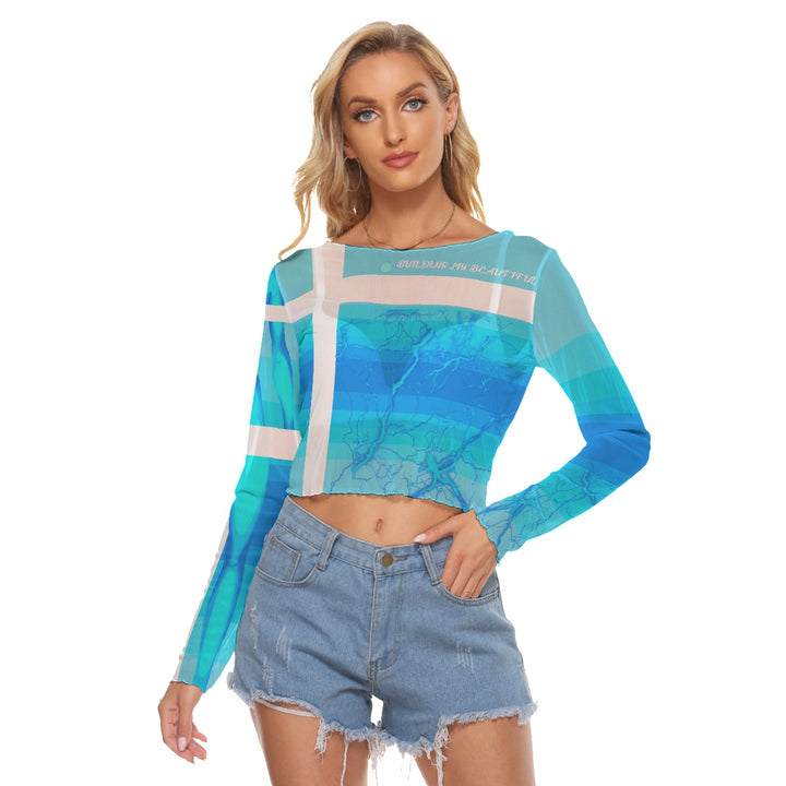 Animated Life Mesh Long Top