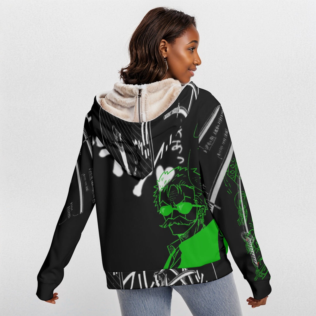 Animated LIfe Heavy Fleece Zip-on-the-Side Hoodie