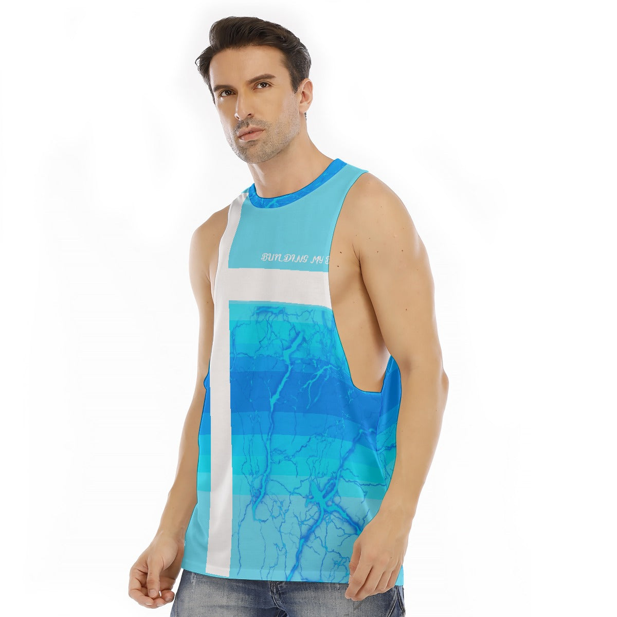 Animated Life O-neck Long Tank Top