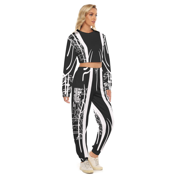 NAStech Crop Sweatshirt Suit