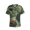 Streets of Tokyo Short Sleeve T-shirt with Neckline Tie