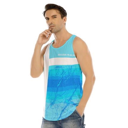 Animated Life Curved Hem Long Tank Top