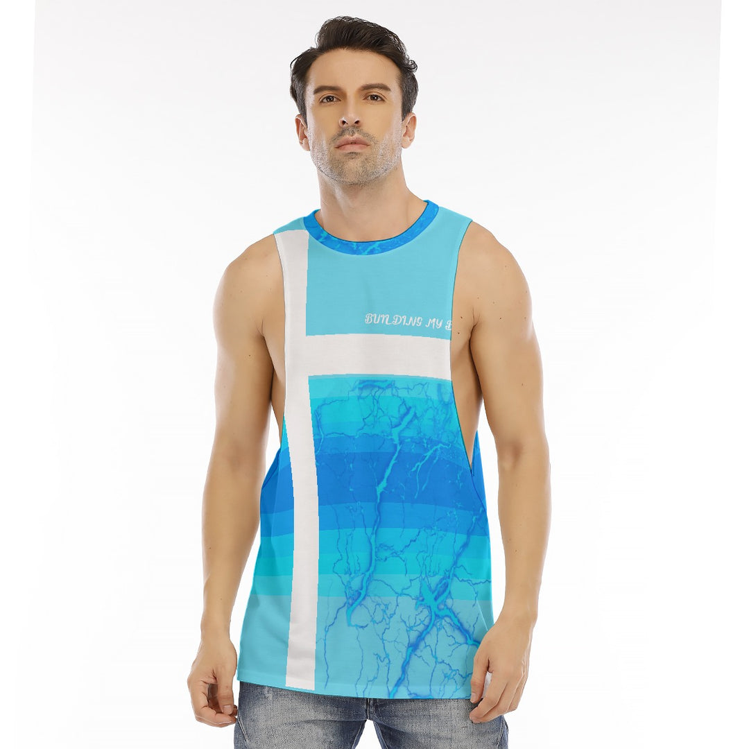 Animated Life O-neck Long Tank Top