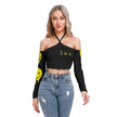 Crooked Smiles Club Halter Lace-up Top