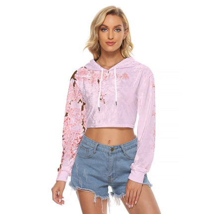 Sweet Side Crop Top Hoodie | Velvet