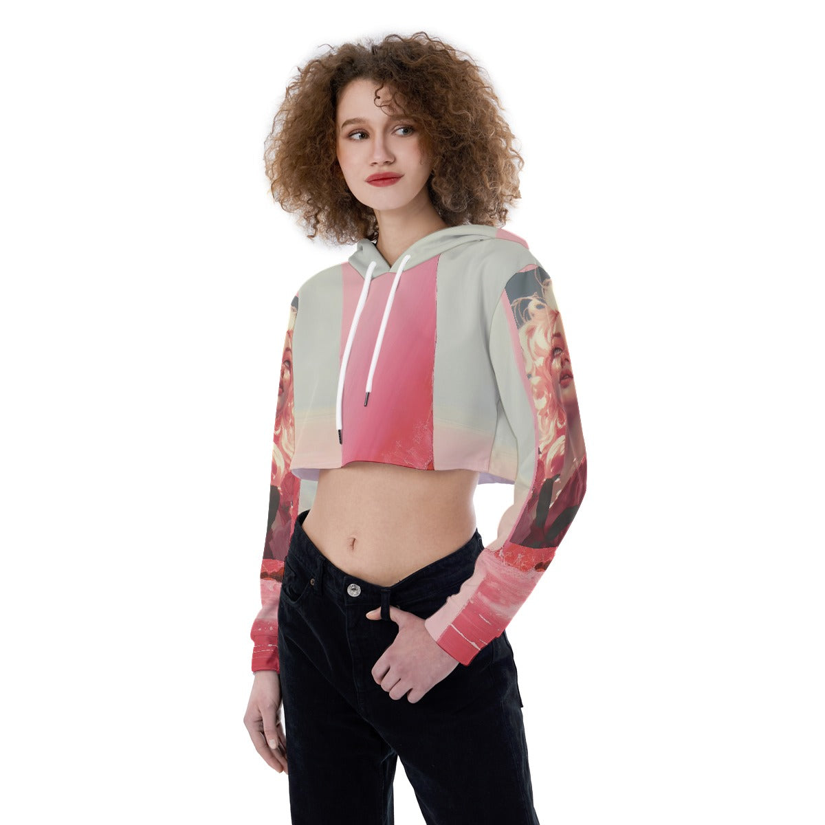 Sweet Side Crop Top Hoodie