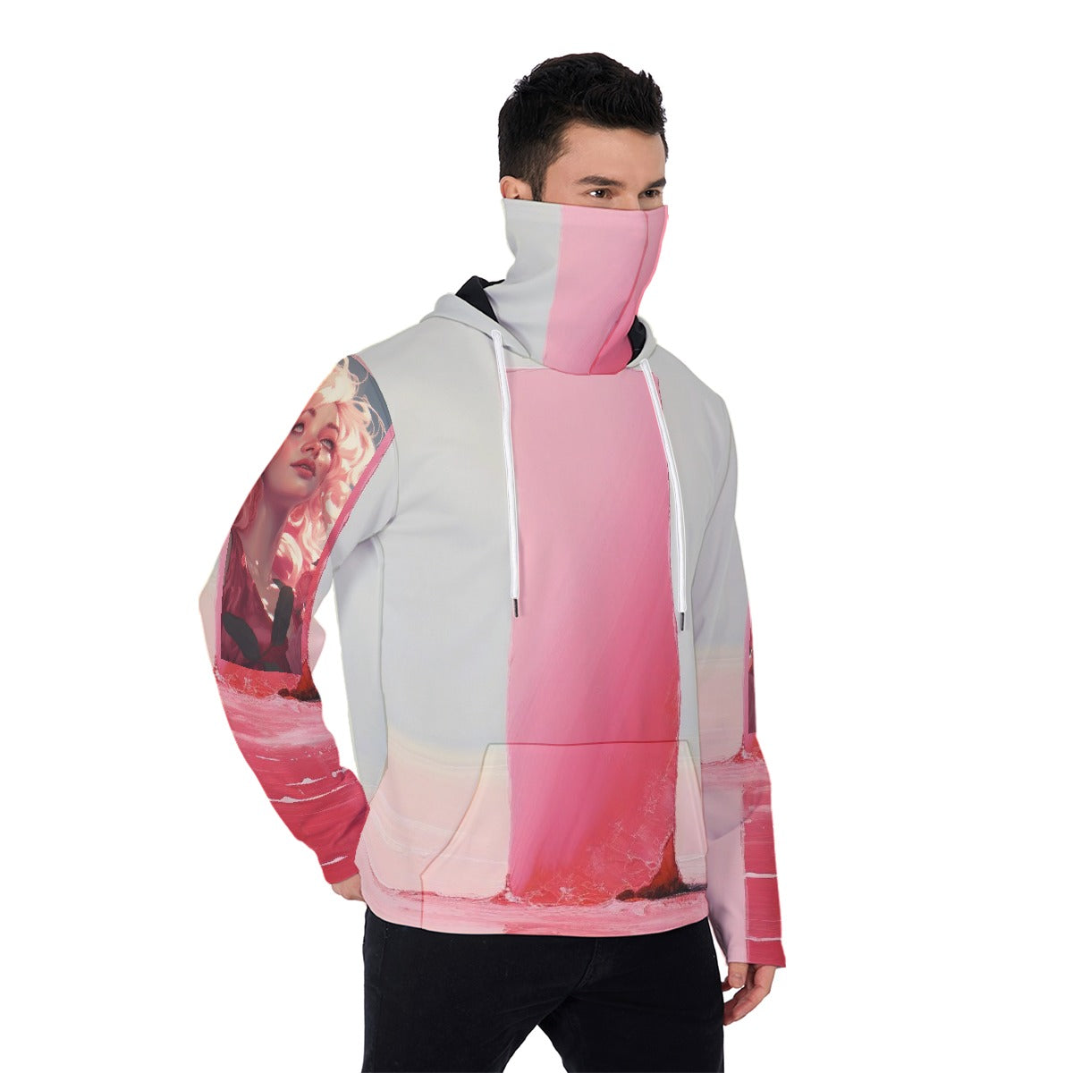 Sweet Side Heavy Fleece Hoodie With Mask