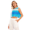 Animated Life Sleeveless Cropped Top