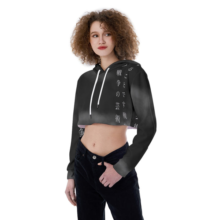 Hidden Smoke Crop Top Hoodie