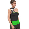 Animated Life Halter Sleeveless Asymmetrical Tank Top