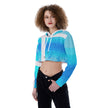 Animated Life Crop Top Hoodie