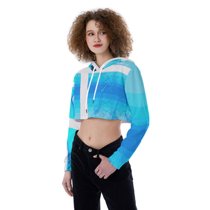 Animated Life Crop Top Hoodie