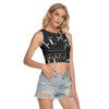 Animated Life Sleeveless Back Hollow Crop Top