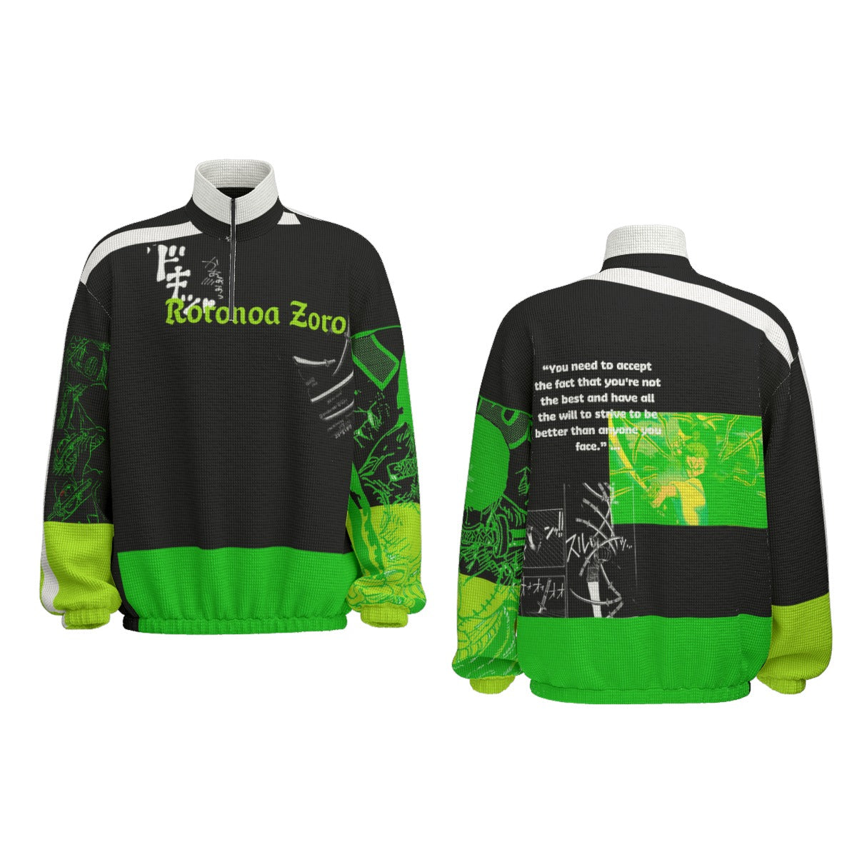 Animated Life Turtleneck Zippered Sweatshirt