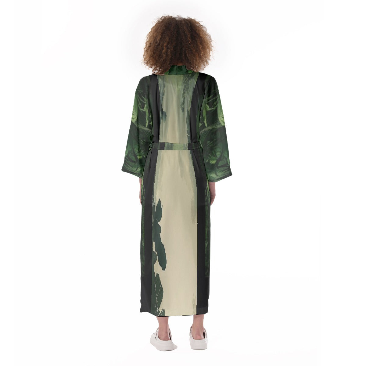 Streets of Tokyo Satin Kimono Long Robe